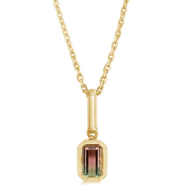 Yellow Gold Tourmaline Pendant Timmreck & McNicol Jewelers McMinnville, OR