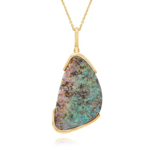 Parle Yellow Gold Boulder Opal Pendant PMBO2A2684C Vail Creek