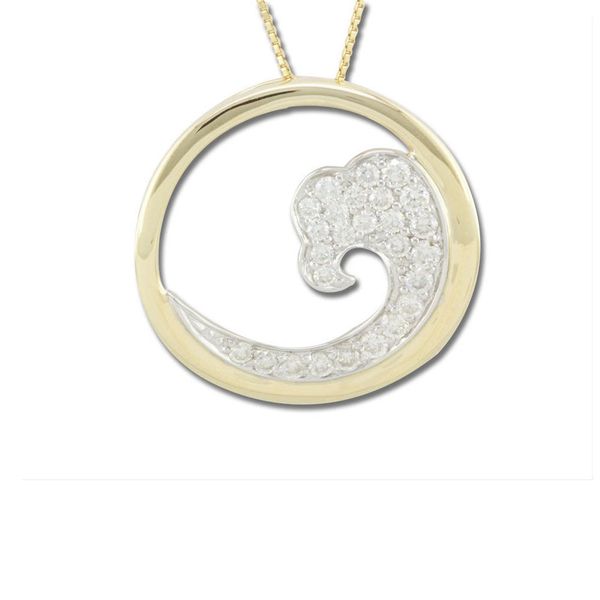 Two Tone Diamond Pendant Timmreck & McNicol Jewelers McMinnville, OR
