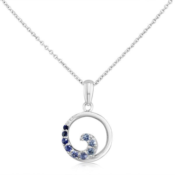 Sterling Silver Sapphire Pendant Blue Marlin Jewelry, Inc. Islamorada, FL