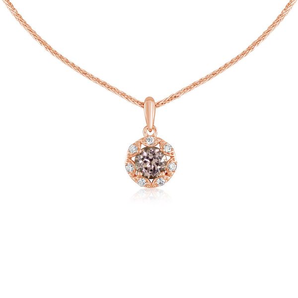 Rose Gold Lotus Garnet Pendant Parris Jewelers Hattiesburg, MS