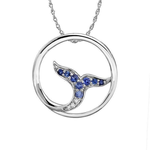 Sterling Silver Sapphire Pendant Leslie E. Sandler Fine Jewelry and Gemstones rockville , MD
