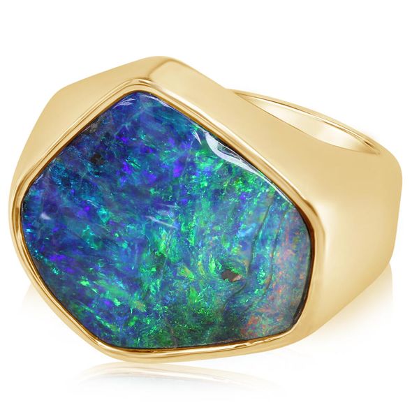 Yellow Gold Boulder Opal Ring Cravens & Lewis Jewelers Georgetown, KY