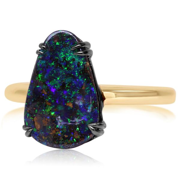 Mixed Boulder Opal Ring John E. Koller Jewelry Designs Owasso, OK
