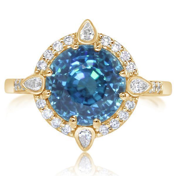 Yellow Gold Zircon Ring Leslie E. Sandler Fine Jewelry and Gemstones rockville , MD