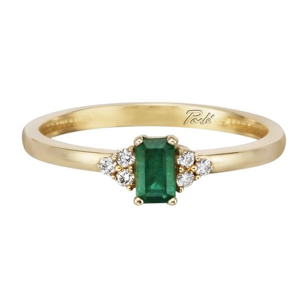Yellow Gold Emerald Ring Thomas A. Davis Jewelers Holland, MI