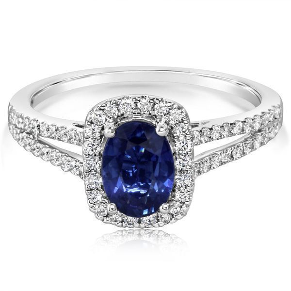 White Gold Sapphire Ring Parris Jewelers Hattiesburg, MS