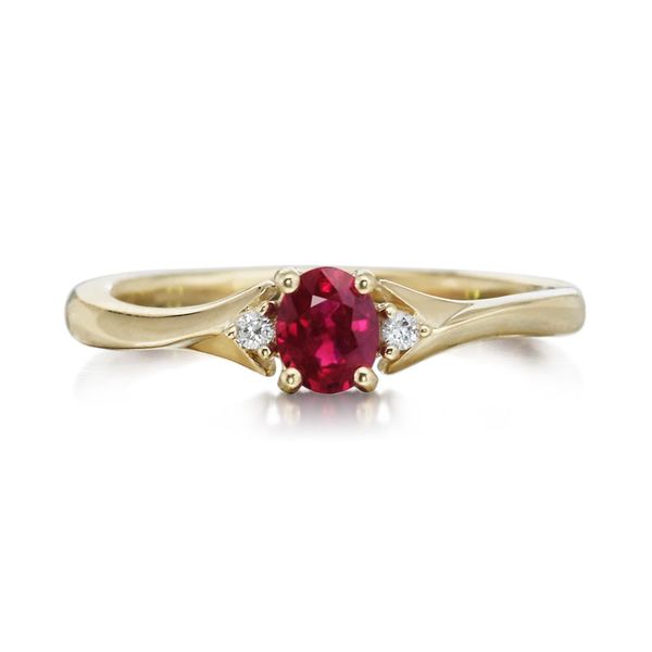 Yellow Gold Ruby Ring Mitchell's Jewelry Norman, OK