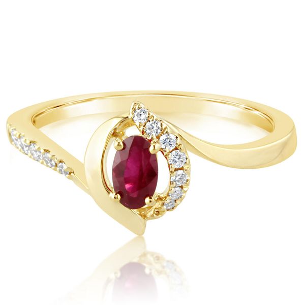 Yellow Gold Ruby Ring Thomas A. Davis Jewelers Holland, MI