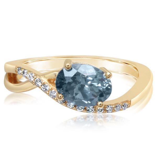 Yellow Gold Sapphire Ring Towne & Country Jewelers Westborough, MA