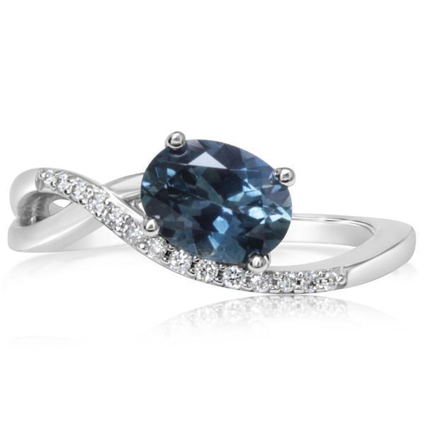 White Gold Sapphire Ring Ask Design Jewelers Olean, NY