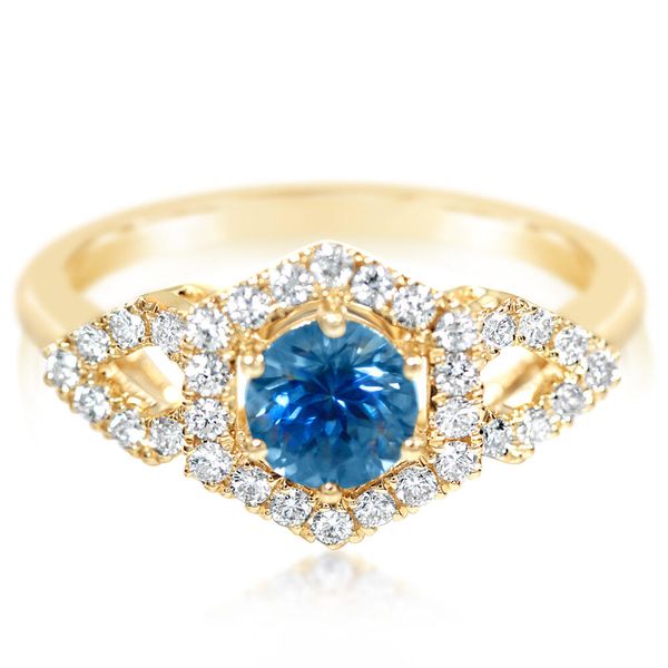 Yellow Gold Sapphire Ring Ask Design Jewelers Olean, NY