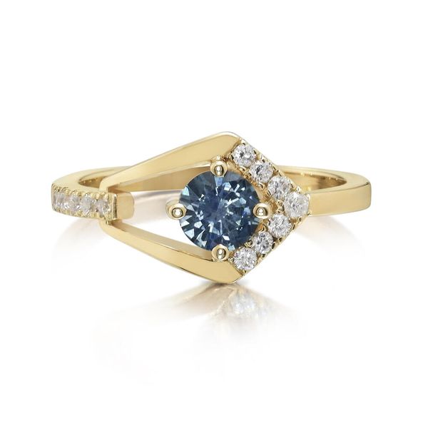 Yellow Gold Sapphire Ring Leslie E. Sandler Fine Jewelry and Gemstones rockville , MD