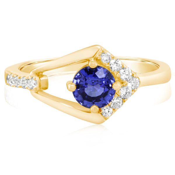 Yellow Gold Sapphire Ring Morrison Smith Jewelers Charlotte, NC