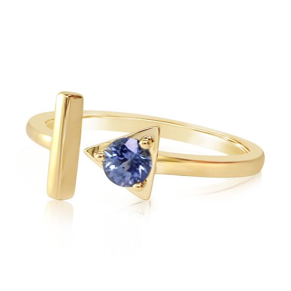 Yellow Gold Sapphire Ring Mar Bill Diamonds and Jewelry Belle Vernon, PA