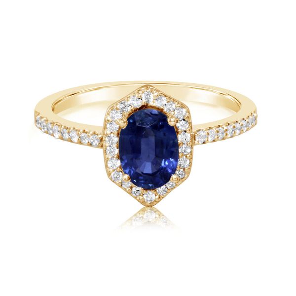 Yellow Gold Sapphire Ring Ask Design Jewelers Olean, NY