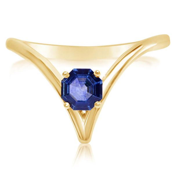 Yellow Gold Sapphire Ring Image 2 Jones Jeweler Celina, OH