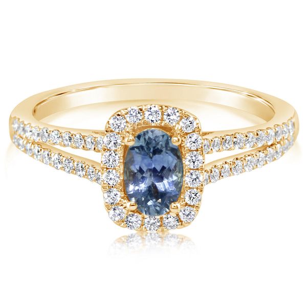 Yellow Gold Sapphire Ring Ken Walker Jewelers Gig Harbor, WA