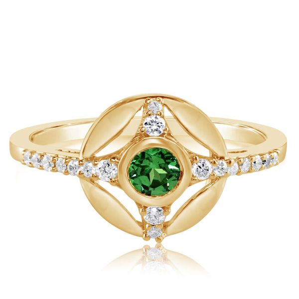 Yellow Gold Tsavorite Ring Timmreck & McNicol Jewelers McMinnville, OR