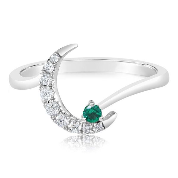 White Gold Emerald Ring Biondi Diamond Jewelers Aurora, CO