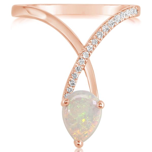 Rose Gold Calibrated Light Opal Ring J. Anthony Jewelers Neenah, WI