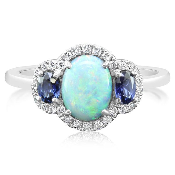White Gold Calibrated Light Opal Ring Daniel Jewelers Brewster, NY