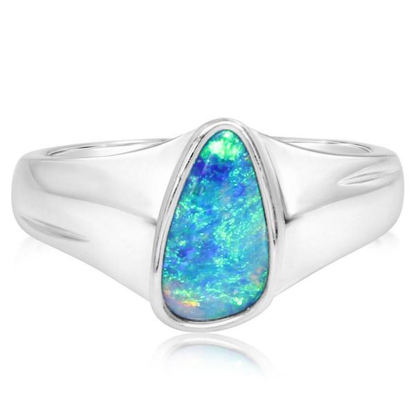 White Gold Opal Doublet Ring Futer Bros Jewelers York, PA