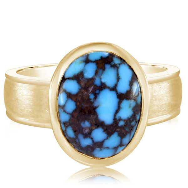 Yellow Gold Egyptian Turquoise Ring Futer Bros Jewelers York, PA