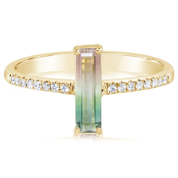 Yellow Gold Tourmaline Ring Biondi Diamond Jewelers Aurora, CO