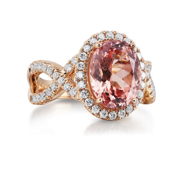 Rose Gold Lotus Garnet Ring Parris Jewelers Hattiesburg, MS