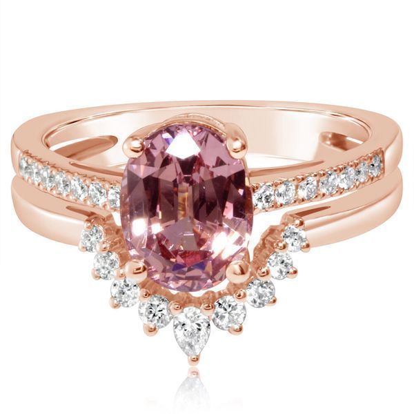 Rose Gold Lotus Garnet Ring John E. Koller Jewelry Designs Owasso, OK