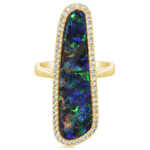 Yellow Gold Boulder Opal Ring Blue Marlin Jewelry, Inc. Islamorada, FL