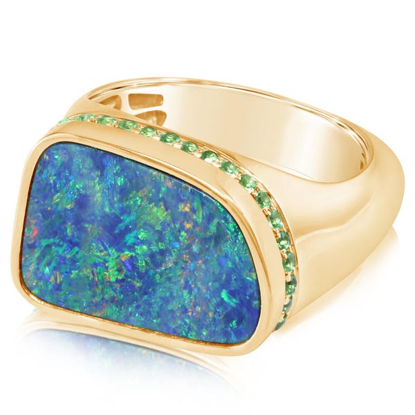 Yellow Gold Opal Doublet Ring Bell Jewelers Murfreesboro, TN