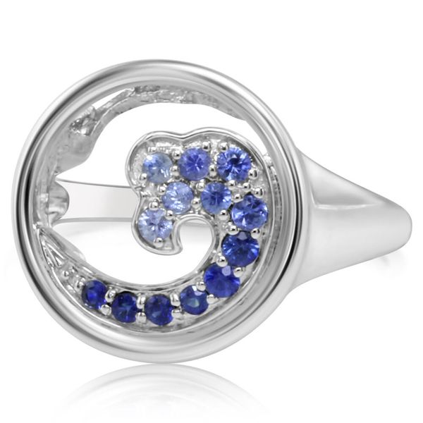 White Gold Sapphire Ring Thomas A. Davis Jewelers Holland, MI