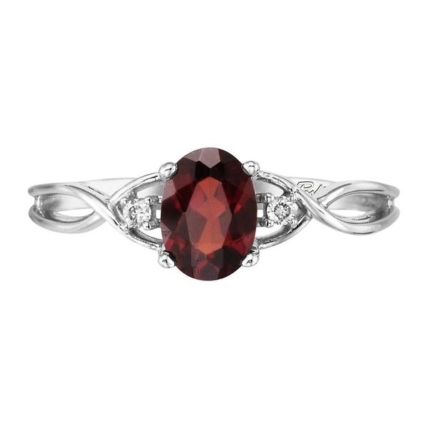 White Gold Garnet Ring Ask Design Jewelers Olean, NY