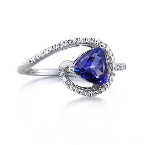 White Gold Tanzanite Ring Blue Marlin Jewelry, Inc. Islamorada, FL