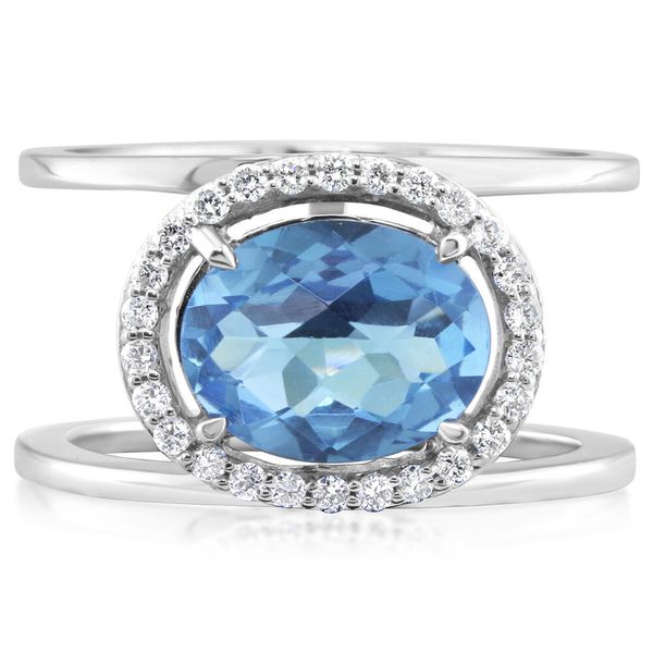 White Gold Topaz Ring Blue Marlin Jewelry, Inc. Islamorada, FL