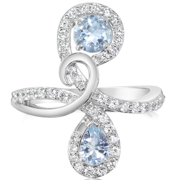 White Gold Aquamarine Ring Daniel Jewelers Brewster, NY