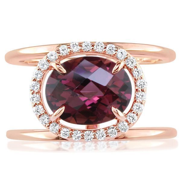 Rose Gold Amethyst Ring Image 2 Towne & Country Jewelers Westborough, MA