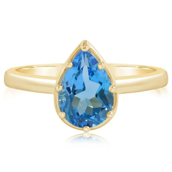 Yellow Gold Topaz Ring
