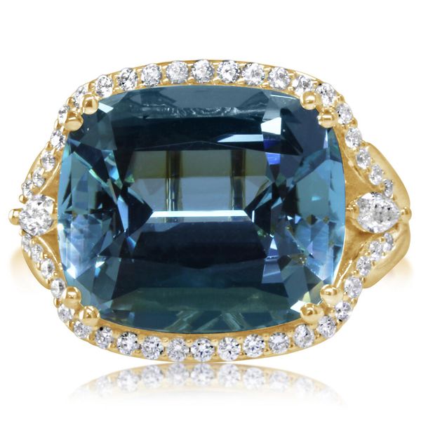 Yellow Gold Aquamarine Ring Priddy Jewelers Elizabethtown, KY