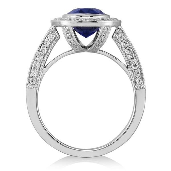 White Gold Sapphire Ring Image 3 Blue Marlin Jewelry, Inc. Islamorada, FL