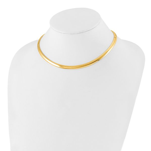 Leslie's 14K 6mm Omega Necklace 1065-16 | Jewelers | Carlsbad,