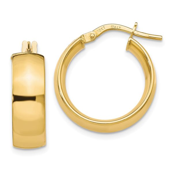Leslie's 10K Gold Polished Hoop Earrings The Hills Jewelry LLC Worthington, OH