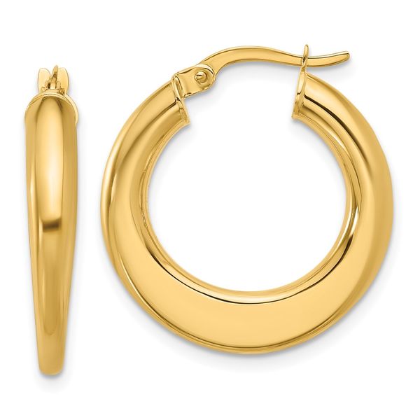 Leslie's 10K Polished Hoop Earrings James Douglas Jewelers LLC Monroeville, PA