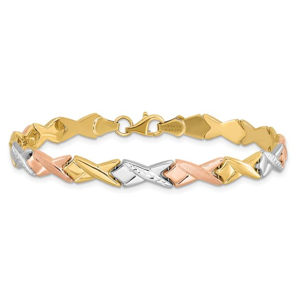 Rope Chain Bracelet 14K TriColor Gold 75  Jared