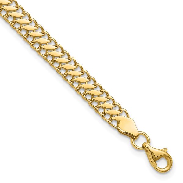Leslie's 10K Polished Fancy Link w/1in ext. Bracelet Gaines Jewelry Flint, MI