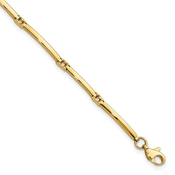 Leslie's 10K Polished Fancy Link Bracelet Brynn Marr Jewelers Jacksonville, NC
