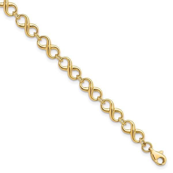 Leslie's 10K Polished Infinity Bracelet James Douglas Jewelers LLC Monroeville, PA