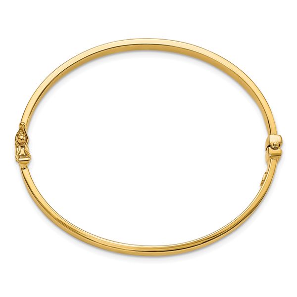 Leslie's 10K Gold Polished Hinged Bangle Bracelet Image 2 James Douglas Jewelers LLC Monroeville, PA